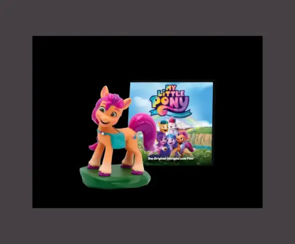 my-little-pony My little Pony Tonies Figur, zu sehen ist ein orangenes Pony mit pinker Mähne und türkiser Umhängetasche